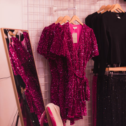 Pink Sequin Dress